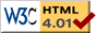 Valid HTML 4.01 transitional